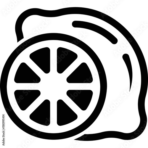 simple vector lemon icon
