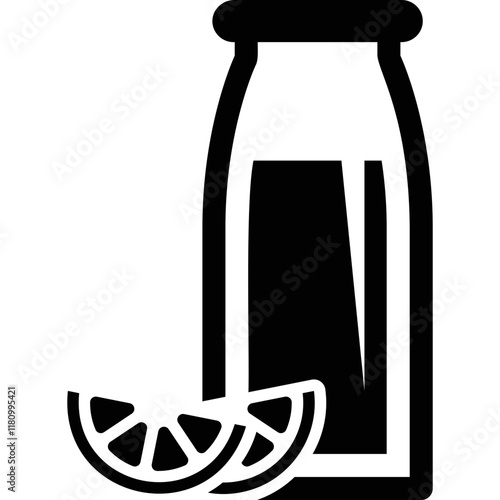 Simple vector icon citrus juice