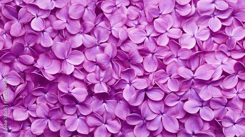 Fototapeta premium A Beautiful Arrangement of Delicate Purple Lilac Flowers for Background or Design