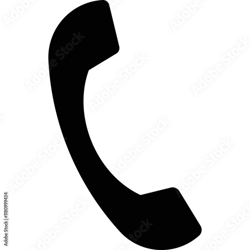 Simple vector icon telephone receiver