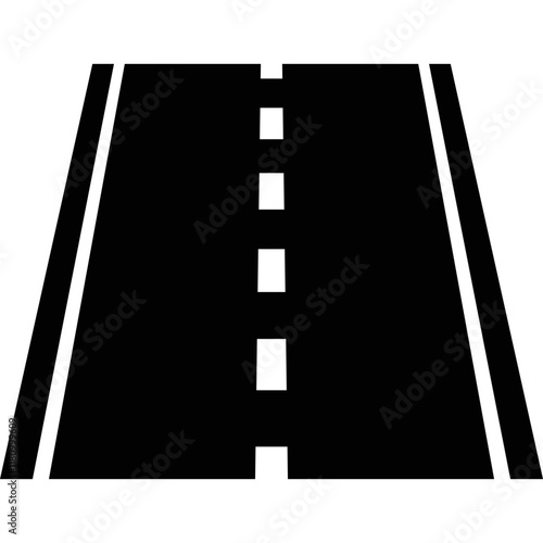 Simple vector icon runway