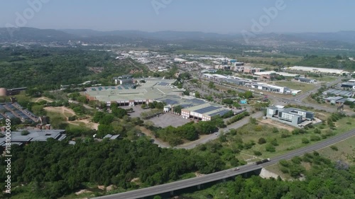Wallpaper Mural Aerial approaches Riverside Shopping Mall in Nelspruit, South Africa Torontodigital.ca