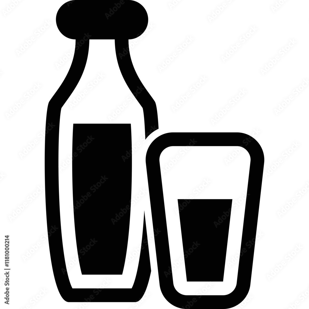 Simple vector icon drink Simple vector icon drink