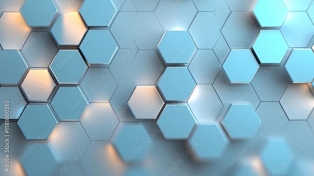 Matrix abstract background concept. Abstract geometric pattern featuring hexagonal shapes in a soothing blue tone. Matrix abstract background concept. Abstract geometric pattern featuring hexagonal shapes in a soothing blue tone.