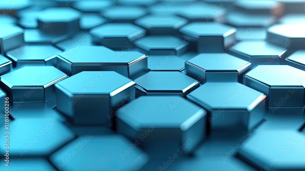Matrix abstract background concept. Close-up view of blue hexagonal patterns showcasing advanced technology design. Matrix abstract background concept. Close-up view of blue hexagonal patterns showcasing advanced technology design.