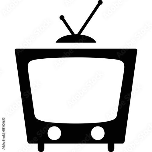 Simple vector icon tv
