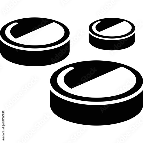 Simple vector icon pills
