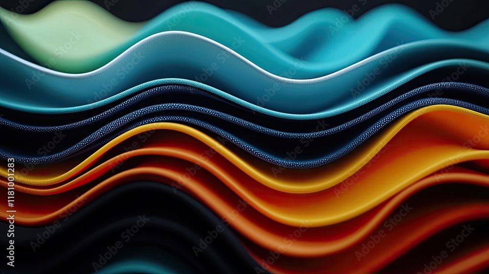 Layer abstract background idea. Colorful wavy layers of paper create an artistic and modern abstract background. Layer abstract background idea. Colorful wavy layers of paper create an artistic and modern abstract background.