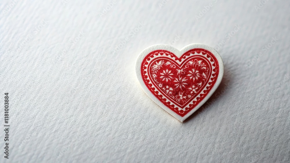 Fototapeta premium graphic design elements, heart shape sticker, valentine's day decoration, close-up photo, symbol of love, texture, red heart shape, sticker detail, heart, love, valentine, shape, wood, symbol, decorat