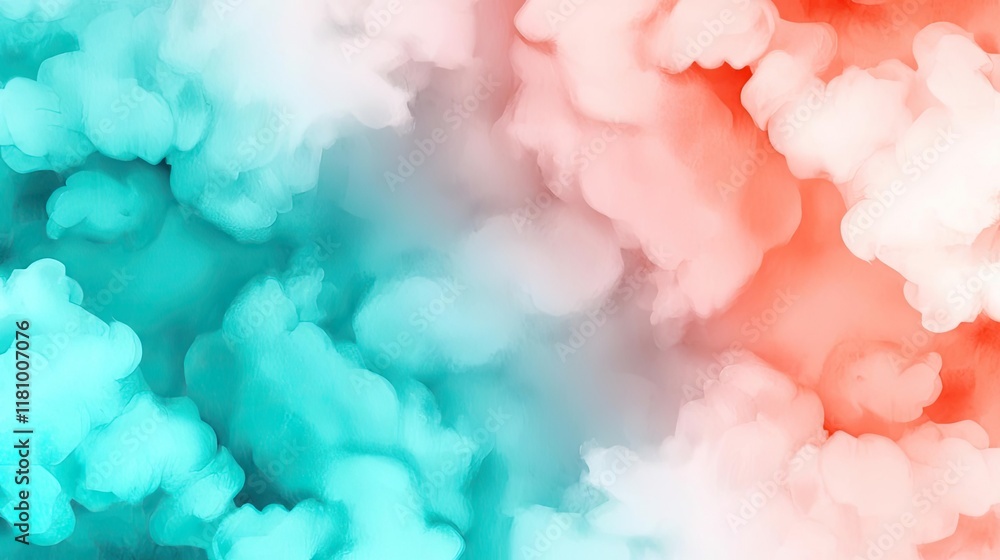 Fototapeta premium Watercolor abstract background idea. Abstract colorful cloud background for creative designs and digital artworks.