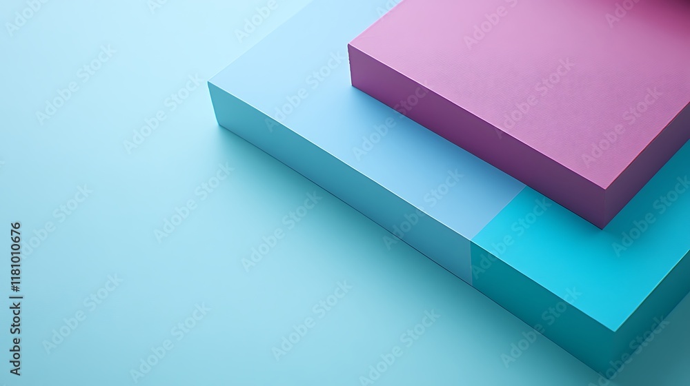 Abstract Pastel Colored Blocks Geometric Design Abstract Pastel Colored Blocks Geometric Design