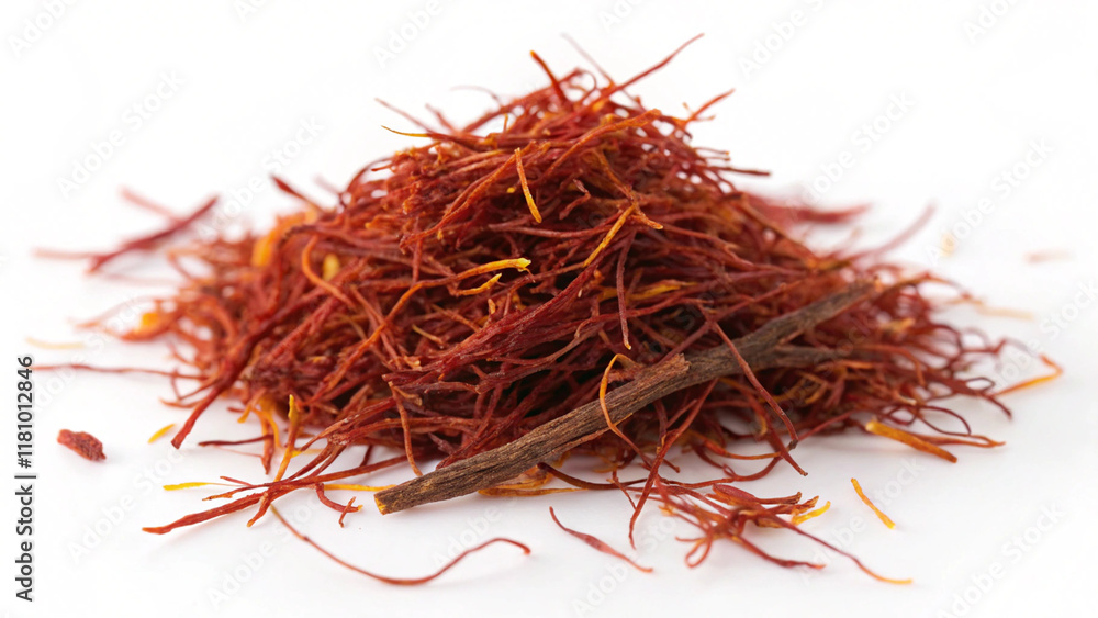 Fototapeta premium saffron isolated on white background