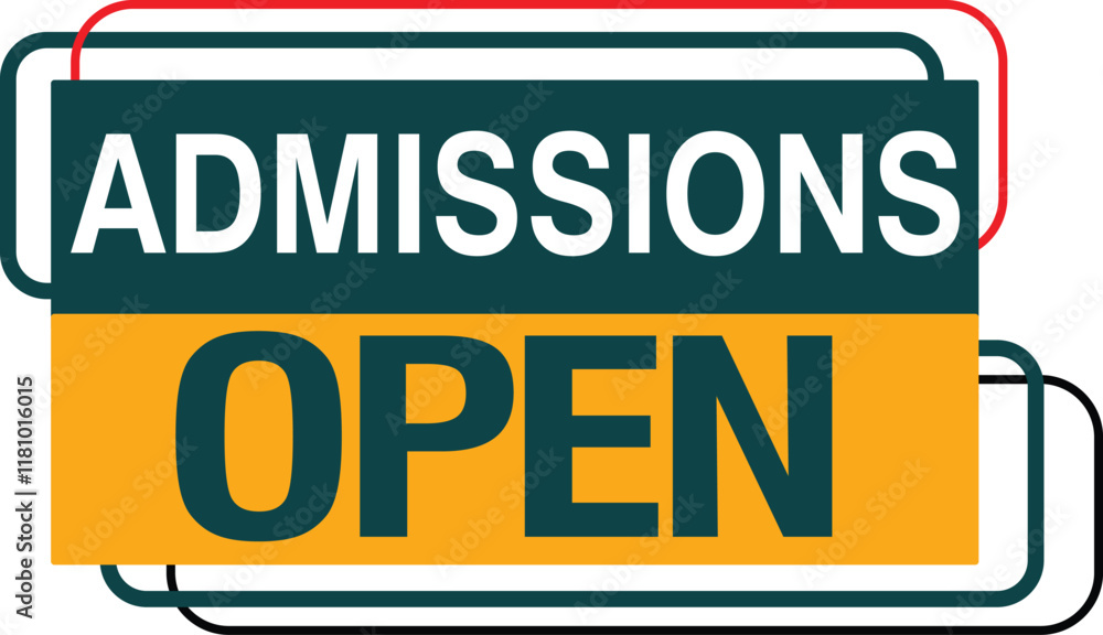 Fototapeta premium admission open banner social media post template school college university 