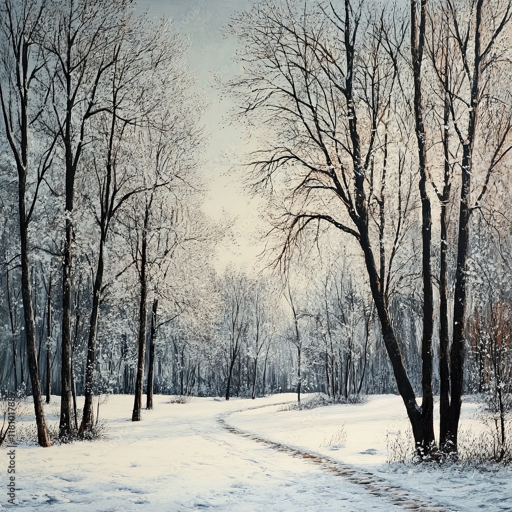 Fototapeta premium trees in winter