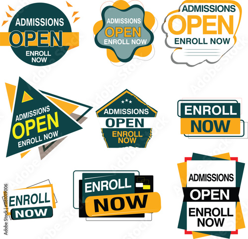 admission open banner social media post template school college university	