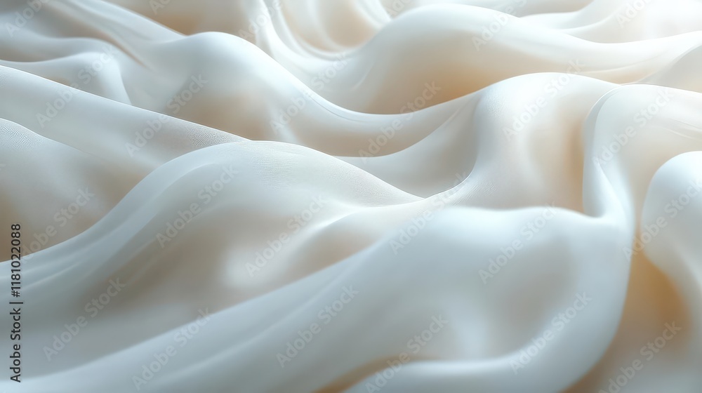 A close-up of flowing, soft fabric creating a serene and elegant texture. A close-up of flowing, soft fabric creating a serene and elegant texture.