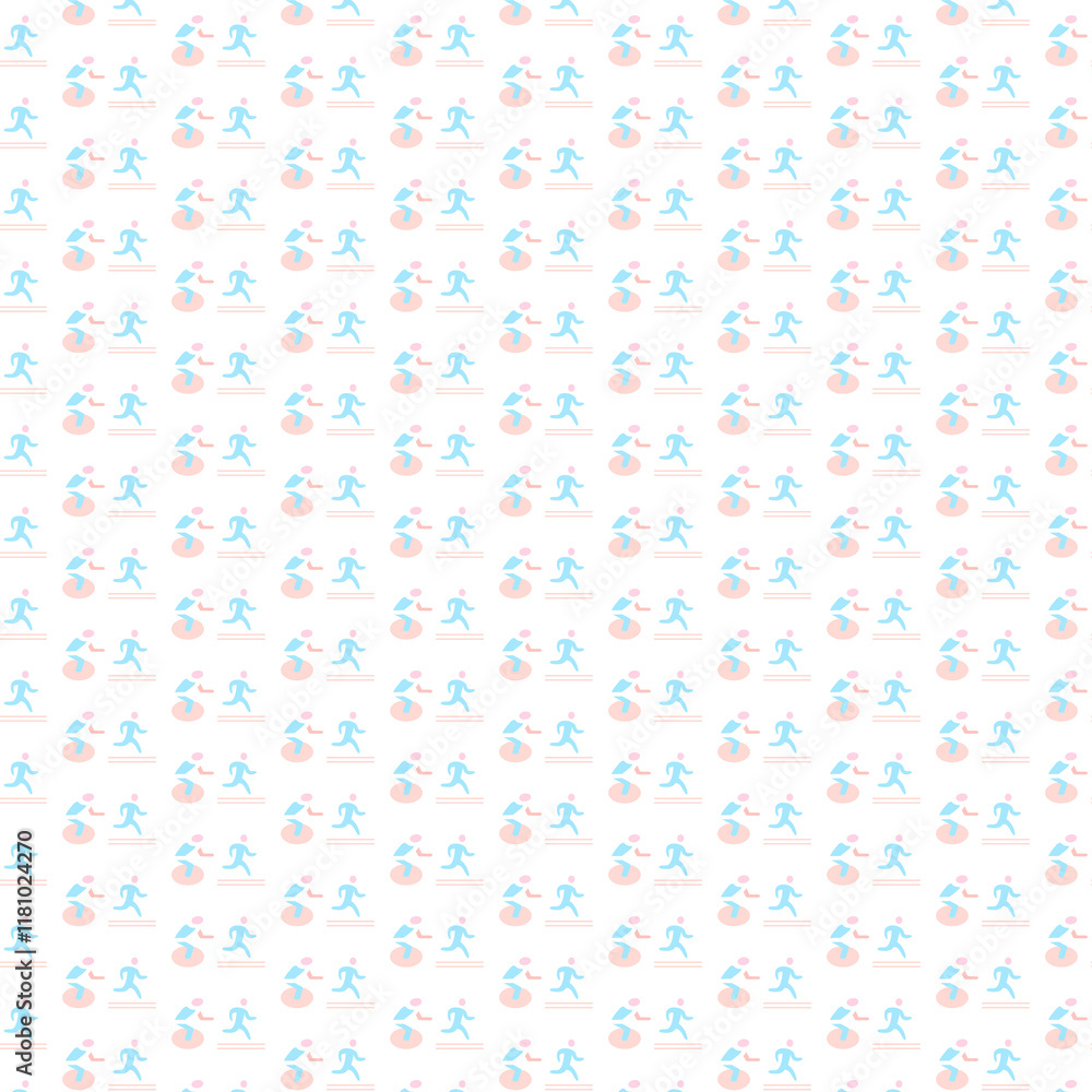 Marathon icon pattern design for social media template banner background. Marathon icon pattern design for social media template banner background.