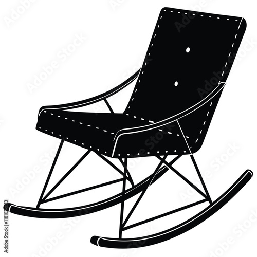 Rocking Chairs illustration vector file