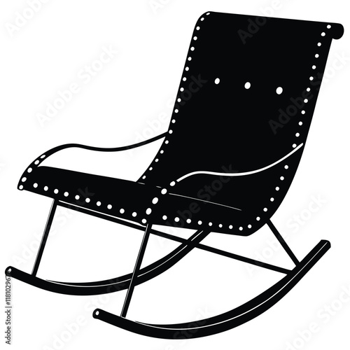 Rocking Chairs illustration vector file