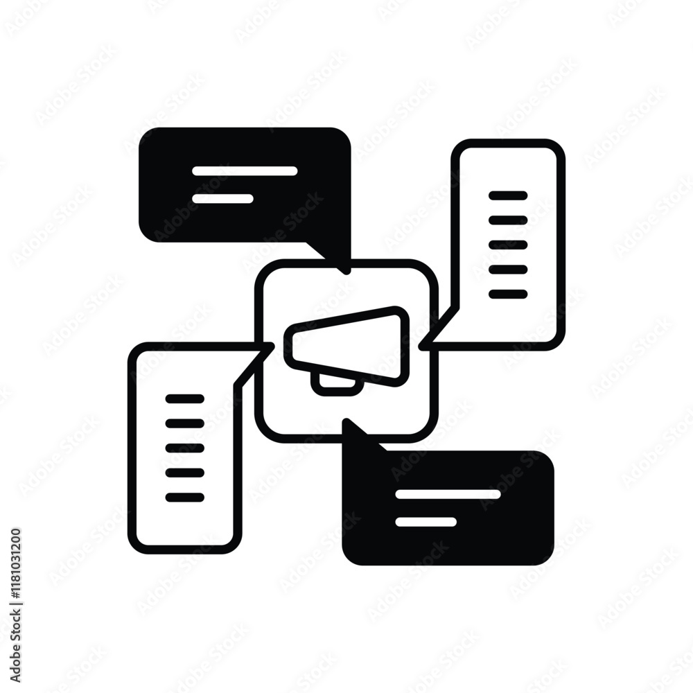 Viral Marketing vector icon Viral Marketing vector icon