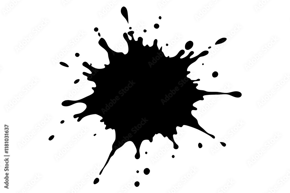paint splash silhouette vector paint splash silhouette vector