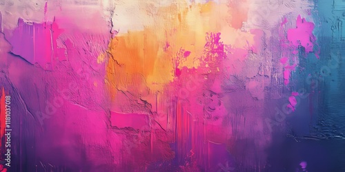 Vibrant multicolored creative abstract background featuring a striking grunge texture. This multicolored creative design enhances visual appeal with its unique abstract style.