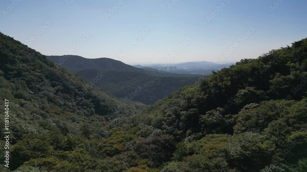 It is a beautiful nature of Korea. Korea with the stem of the Taebaek Mountains It is a beautiful nature of Korea. Korea with the stem of the Taebaek Mountains