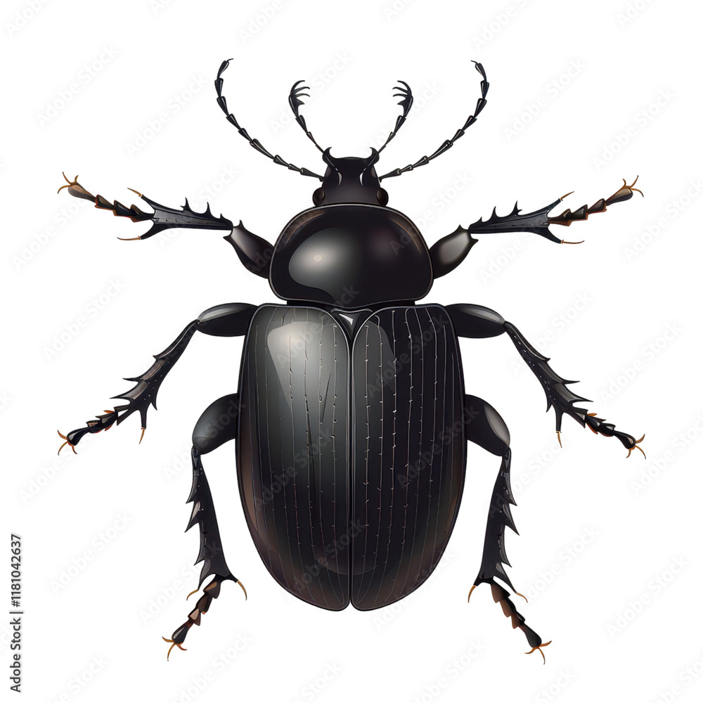 a ground beetle clipart, insect element, ground habitat, on transparent background png file a ground beetle clipart, insect element, ground habitat, on transparent background png file