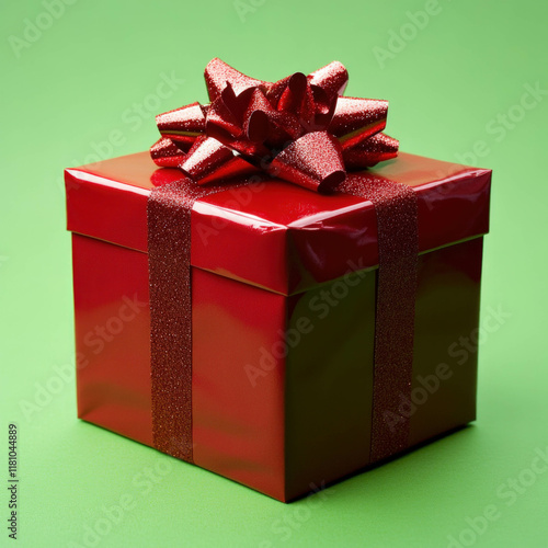 Christmas Gift Box Isolated...