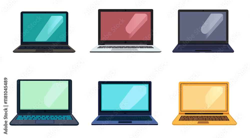 PNG, Gadget, laptop, isolated on white background, generated by Generative AI technology. PNG, Gadget, laptop, isolated on white background, generated by Generative AI technology.
