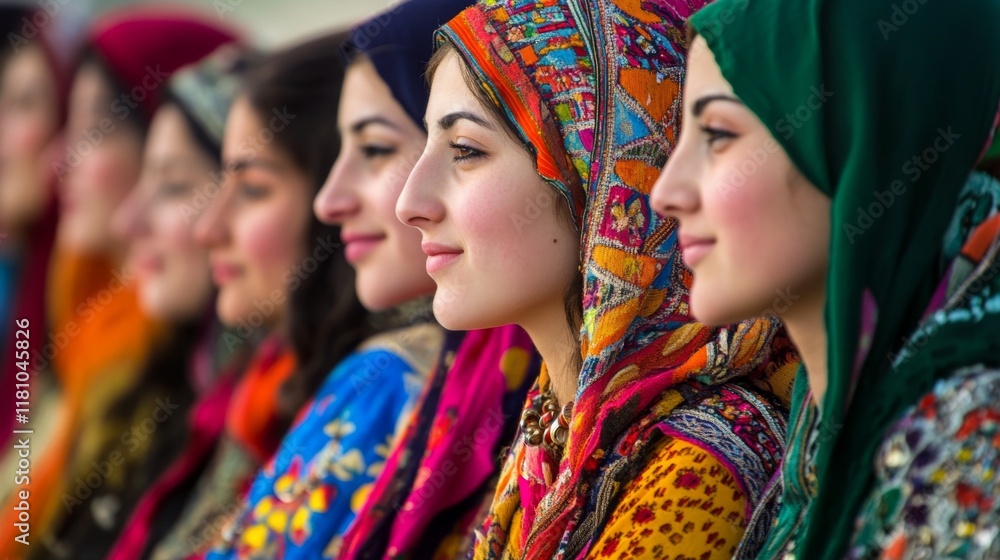 Diverse Women in Traditional Attire Diverse Women in Traditional Attire