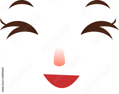 Very happy expression 