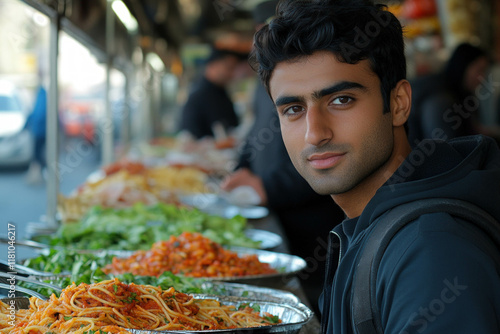 Guy Eating Pasta