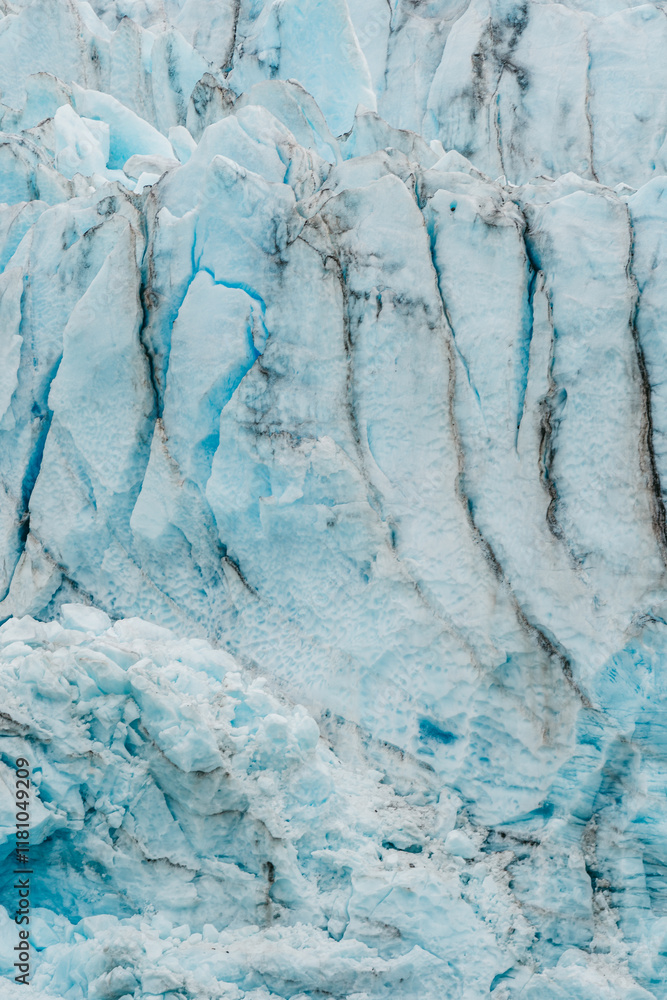 Scenic views of a glacier in Glacier Bay National Park in southeast Alaska Scenic views of a glacier in Glacier Bay National Park in southeast Alaska