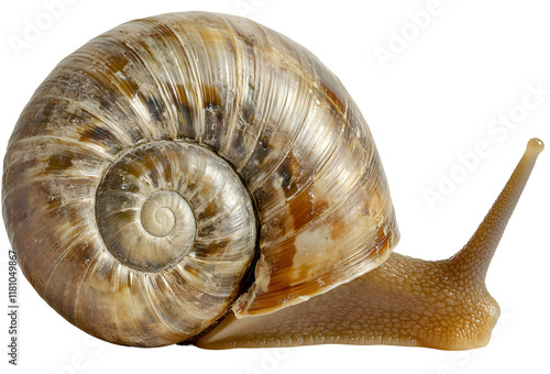 snail isolated on white background