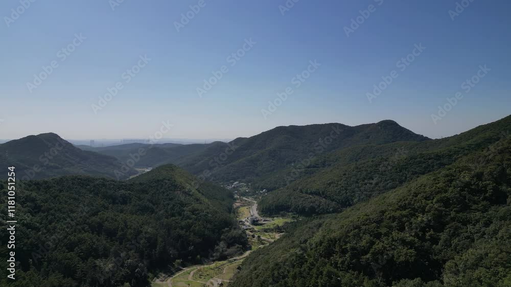 It is a beautiful nature of Korea. Korea with the stem of the Taebaek Mountains It is a beautiful nature of Korea. Korea with the stem of the Taebaek Mountains
