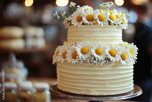 Yellow Wedding Cake