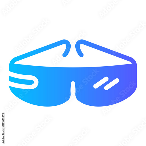 3d glasses Gradient icon