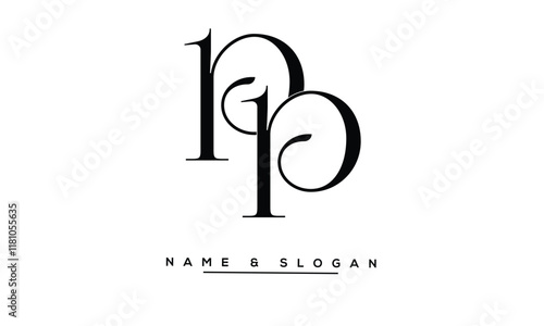 PP Abstract Letters Logo Monogram