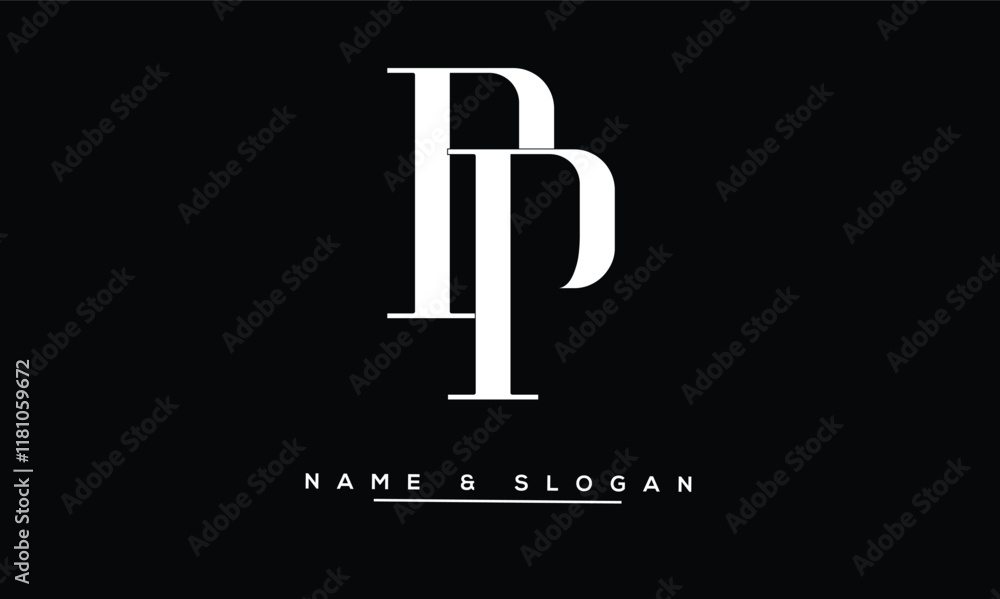 PP Abstract Letters Logo Monogram PP Abstract Letters Logo Monogram