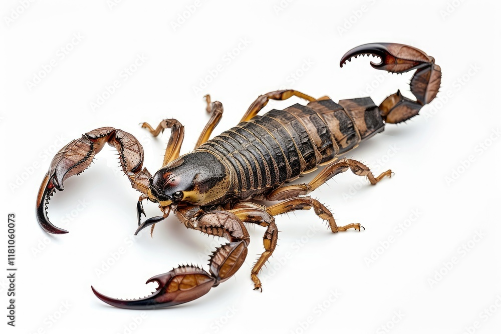 Ultra Hd Image of Scorpion Isolated on White Background Ultra Hd Image of Scorpion Isolated on White Background