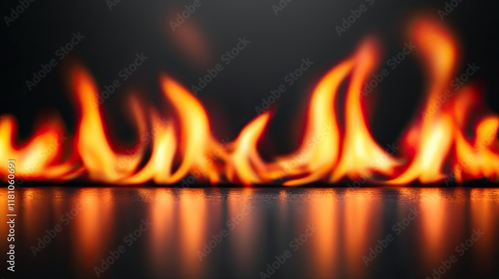 Fire abstract background idea. A captivating display of vibrant flames dancing against a dark background. Fire abstract background idea. A captivating display of vibrant flames dancing against a dark background.