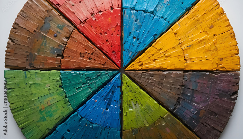 Fototapeta premium colorful wooden background
