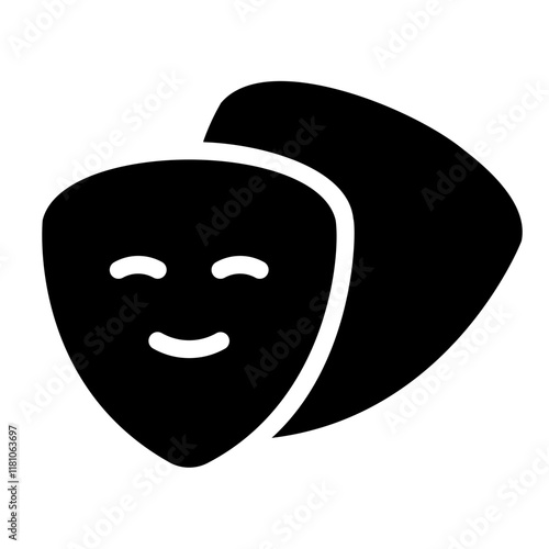 theater mask Solid icon