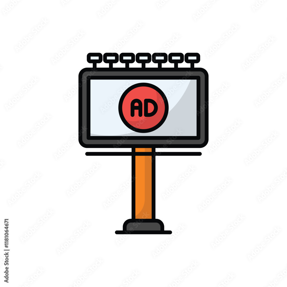 Billboard vector icon