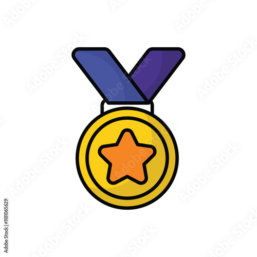 Medal vector icon