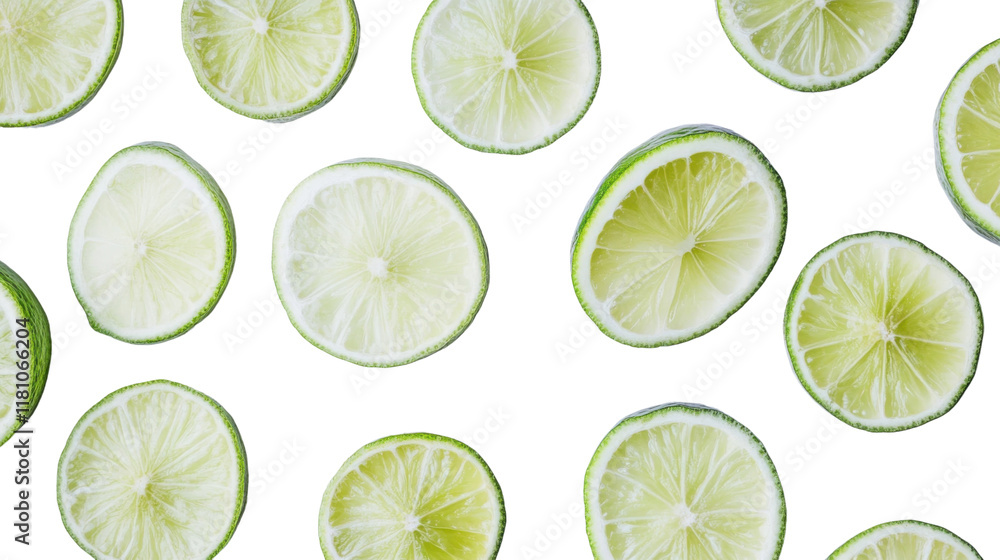 Lime slices transparent background Lime slices transparent background