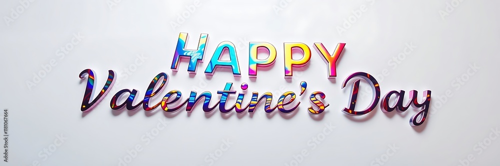 Colorful 'Happy Valentine's Day' Text: A Vibrant, Festive Design Colorful 'Happy Valentine's Day' Text: A Vibrant, Festive Design
