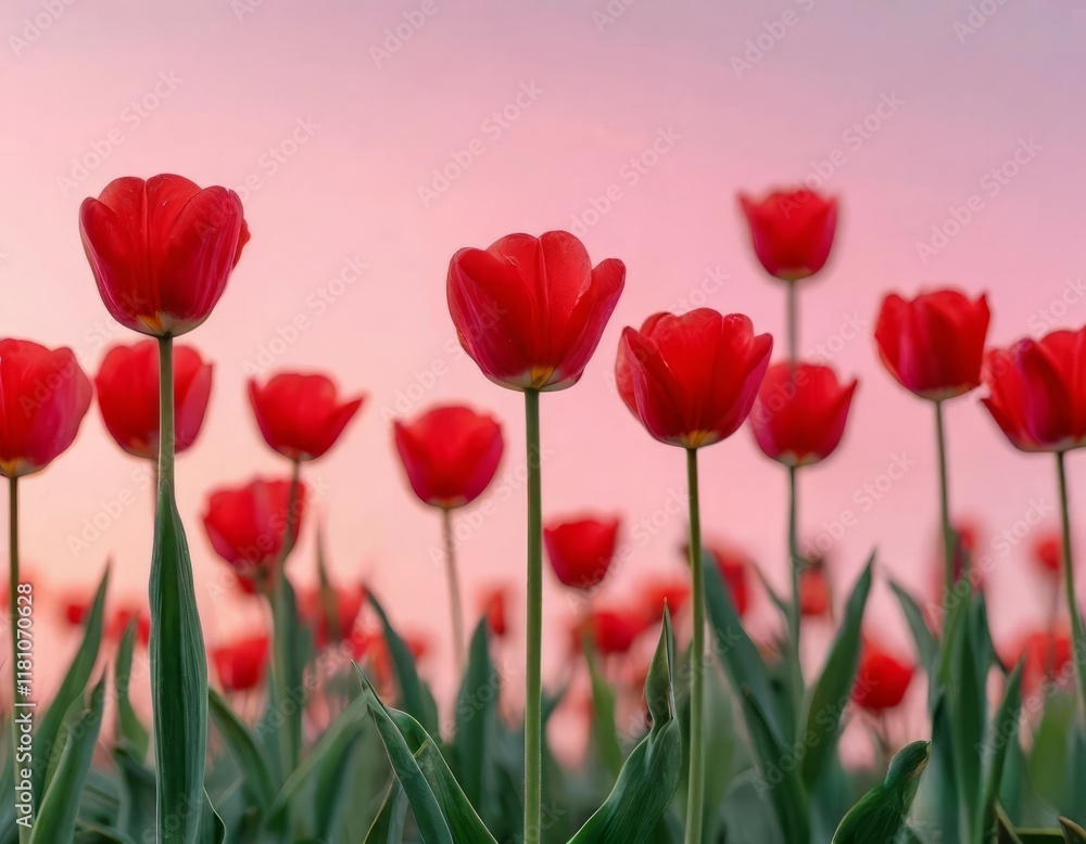 tulips with a warm abstract violet background tulips with a warm abstract violet background