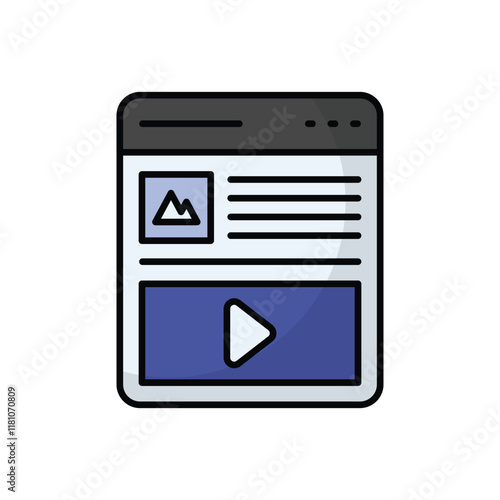 Blog vector icon